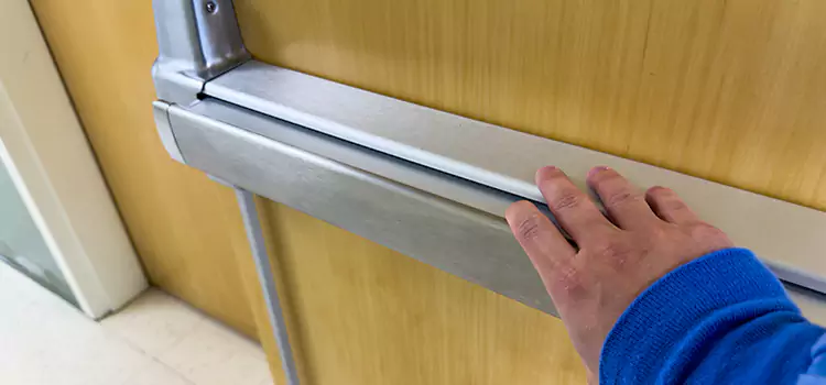 Installing a Push Bar on a Door Defiance